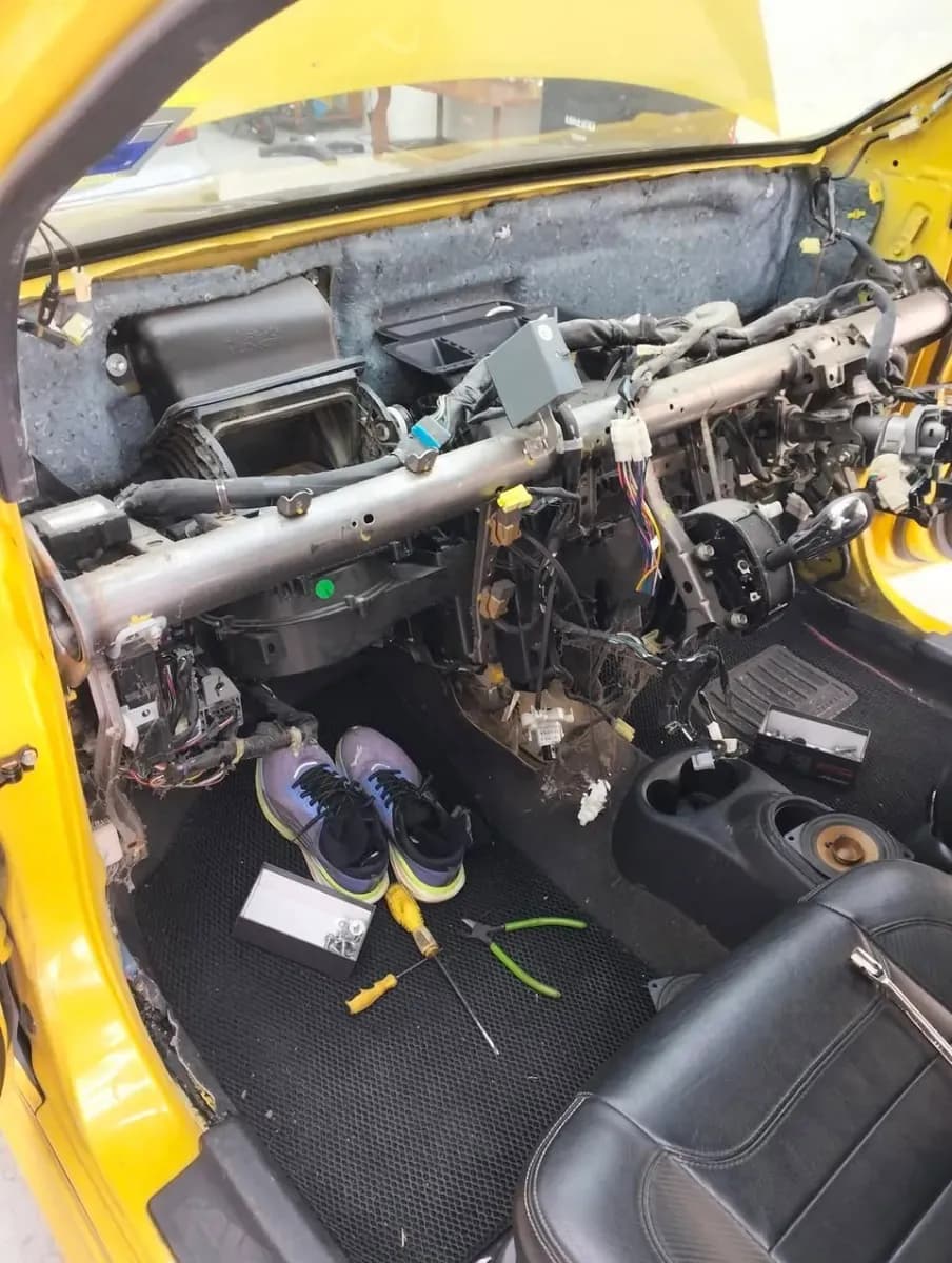 Perodua Myvi - Cooling coil replacement and aircond flush